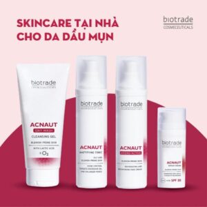 Combo Skincare sau mụn Biotrade Acnaut