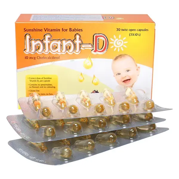 INFANT D - Viên uống tăng đề kháng, chắc răng, khoẻ xương - Úc - Rồng Vàng - Droppii Shops