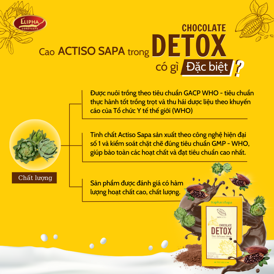 Cao Actiso trong Chocolate Detox có gì đặc biệt?