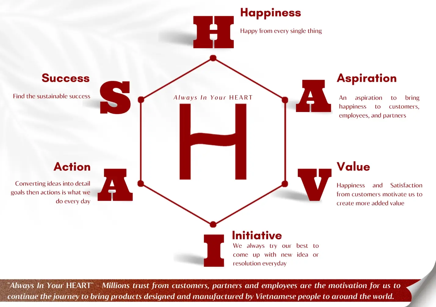 Havias là gì - Happiness, Aspiration, Value, Initiative, Action, Success