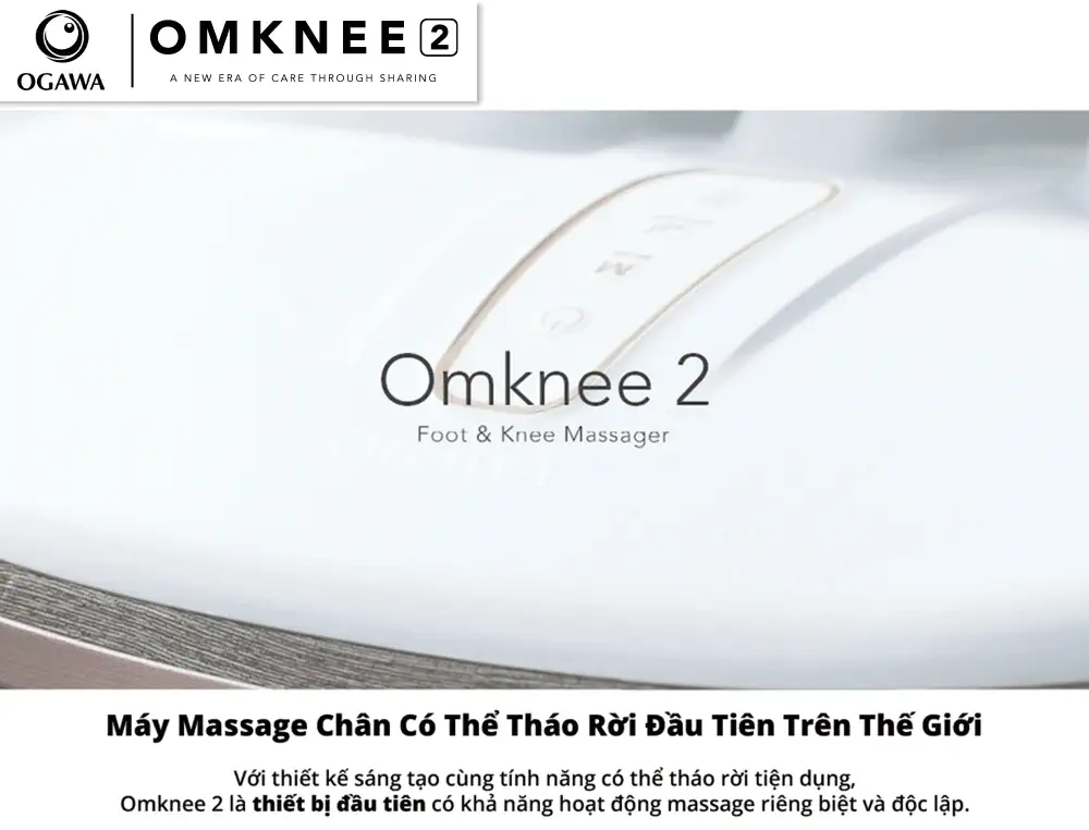 Máy massage chân OGAWA foot reflexology Omknee 2.0 (OF-2004) 2 bộ phận massage độc lập - Droppii Shops