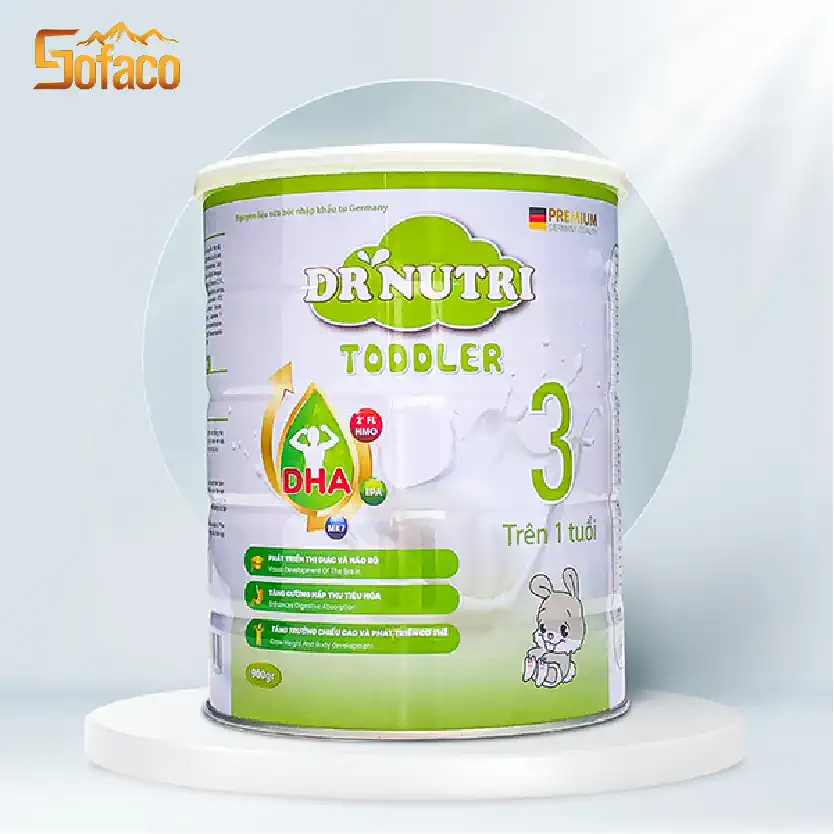 Sữa Phát Triển Chiều Cao Và Trí Não 900g (trên 1 Tuổi) - Dr Nutri Toddler - Droppii Shops