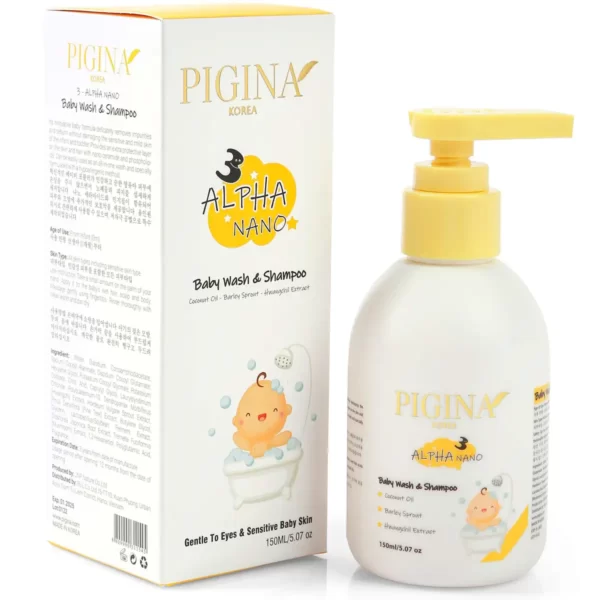 Sữa tắm gội toàn thân cho trẻ sơ sinh và trẻ nhỏ Pigina Baby Wash & Shampoo 150ml chính hãng giá tốt - Droppii Shops