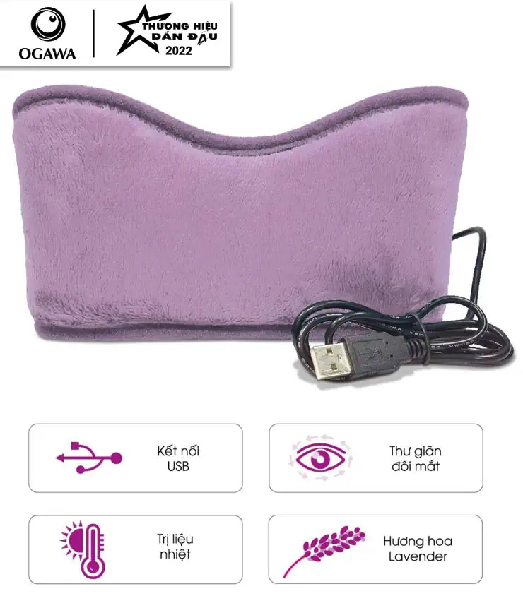 Tiện ích và tính năng Máy Massage mắt Ogawa USB Eye Mask With Lavender Aroma - Droppii Shops