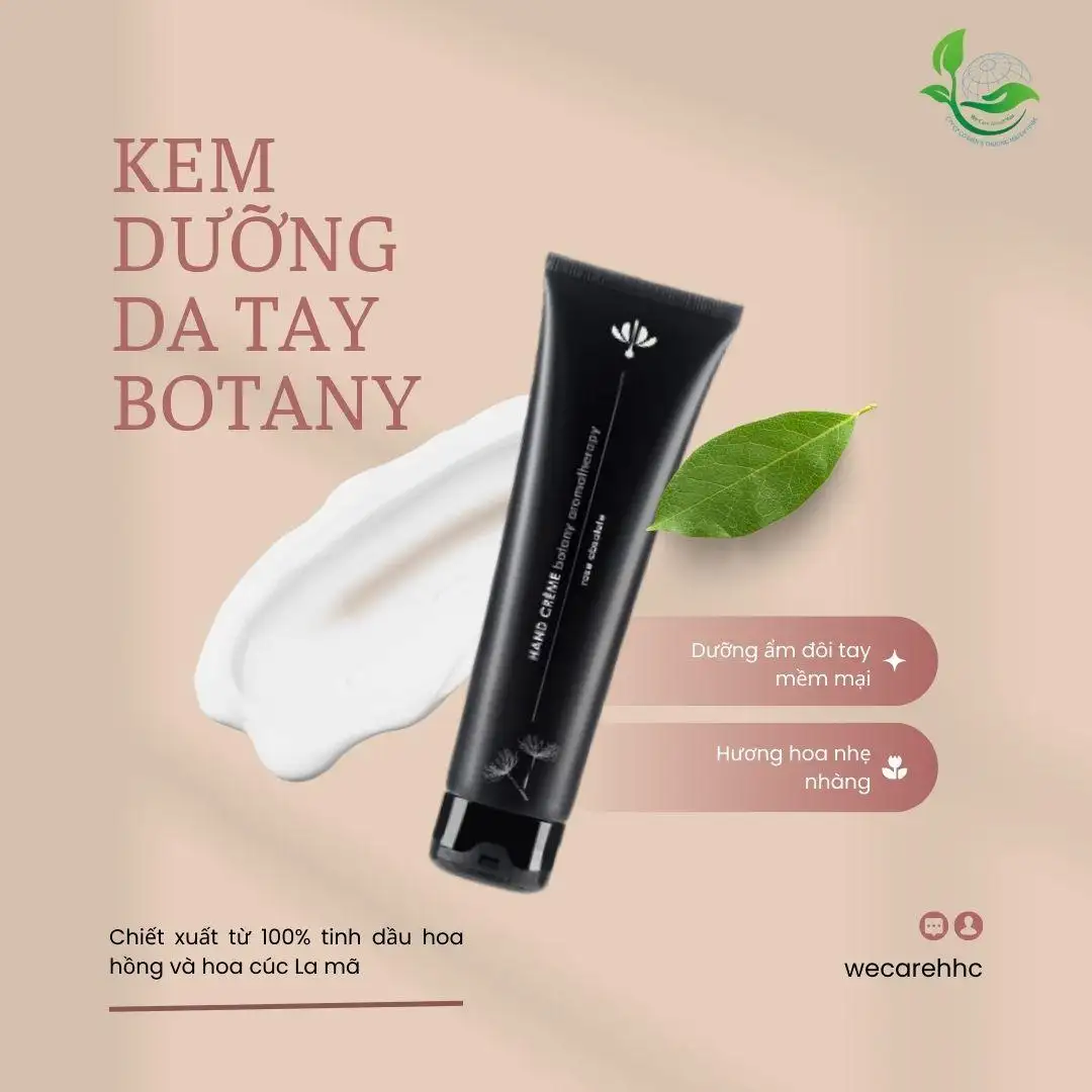 Cream Beige Organic Skincare Serum - Kem Dưỡng Da Tay Botany Hoa Hồng Tinh Khiết Hand Creme 75g - Droppii Mall
