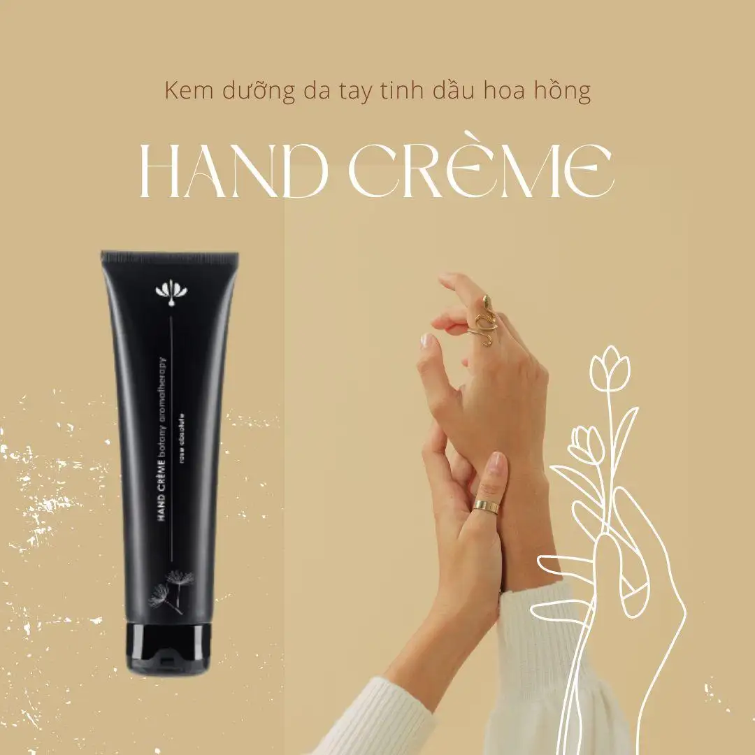 Elegant Feminine Hands - Kem Dưỡng Da Tay Botany Hoa Hồng Tinh Khiết Hand Creme 75g - Droppii Mall