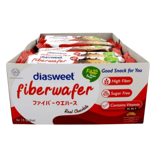 Gói Bánh Xốp Diasweet Fiberwafer Vị Real Chocolate - An Vi - Droppii Shops