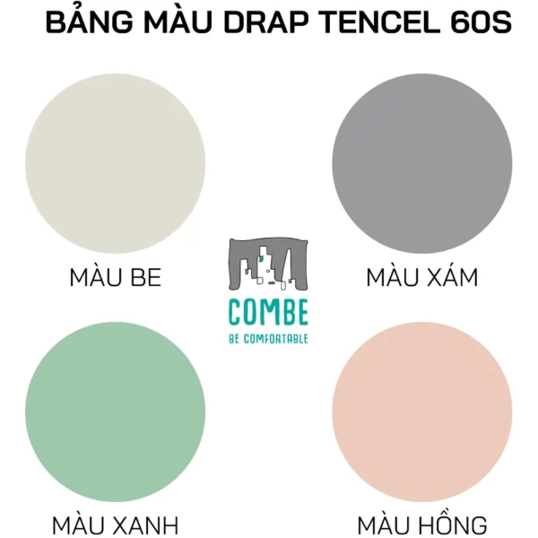 Bảng Màu Ga Trải Giường Drap Tencel 60s - Tân Phát - Droppii Shops