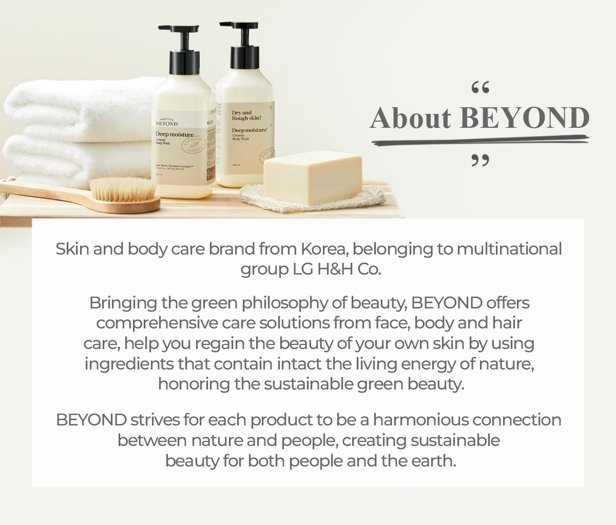 Về Thương Hiệu Beyond - About Beyond From Korea - Lg H&h Co