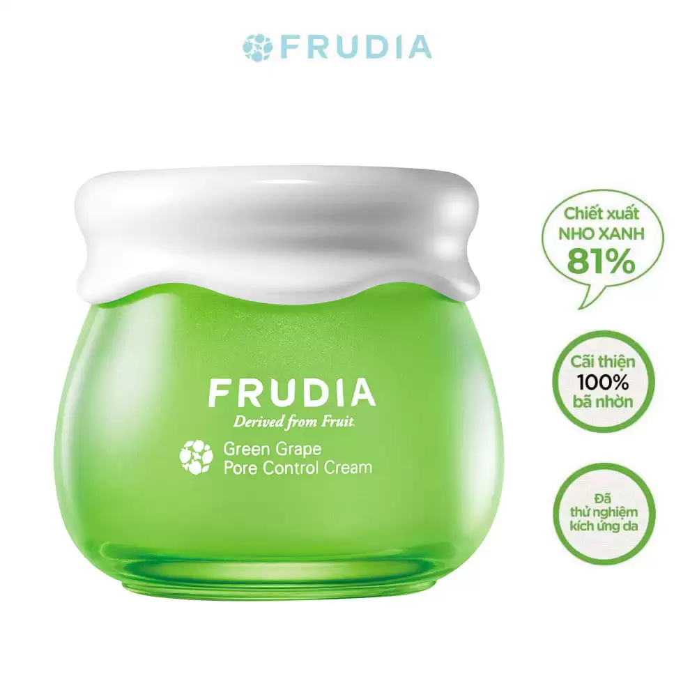 Kem dưỡng Nho Xanh - Frudia Green Grape pore control cream 55g - Droppii Mall