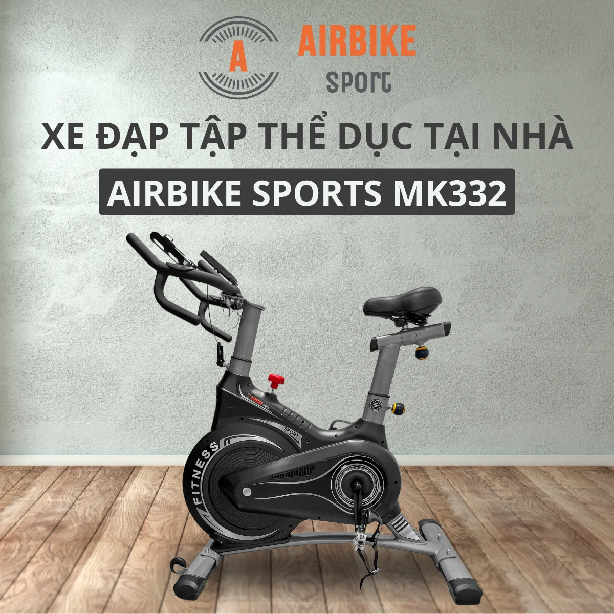Xe đạp Tập Thể Dục Trong Nhà Airbike Sport Mk332 - Droppii Mall